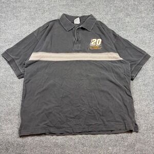 Vintage Winners Circle Shirt Men's L Tony Stewart NASCAR 20 Polo Faded Black